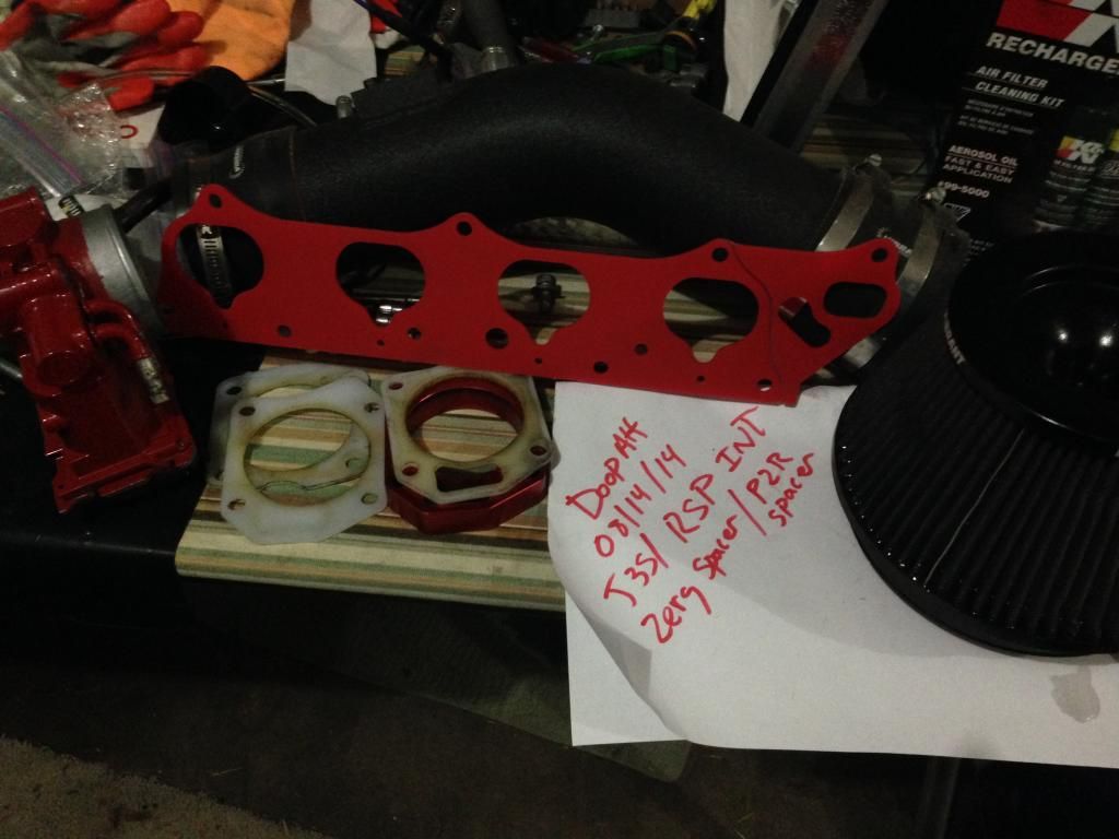 CO Rsp intake, j35, p2r spacer, zerg manifold spacer 8th Generation